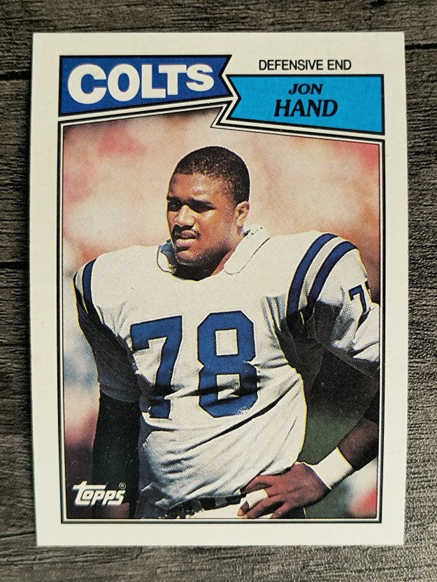 1987 Topps #382 Jon Hand RC