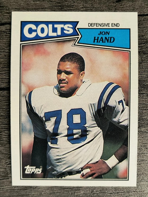 1987 Topps #382 Jon Hand RC