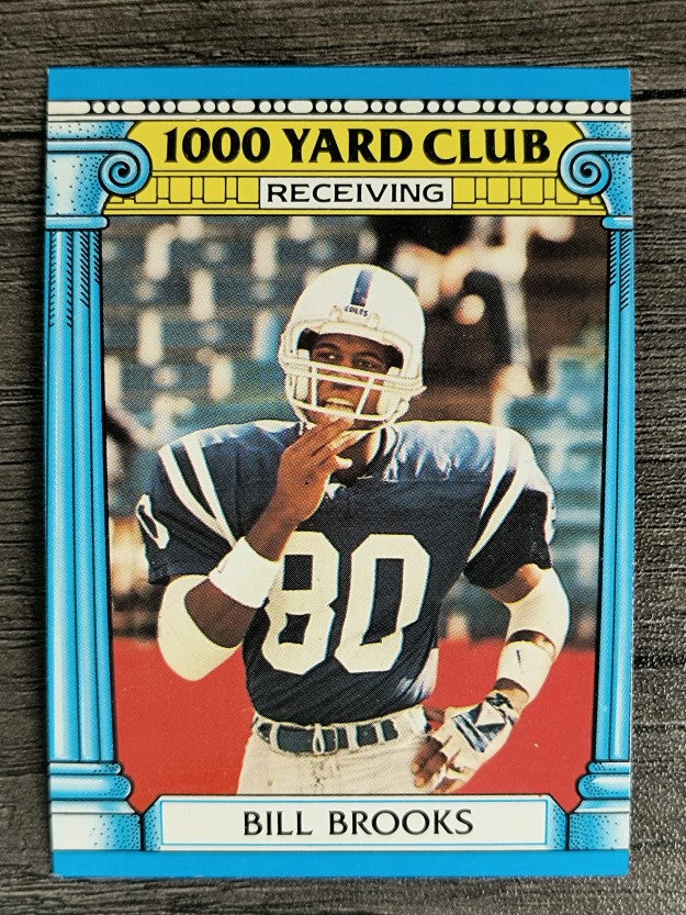 1987 Topps 1000 Yard Club #15 Bill Brooks