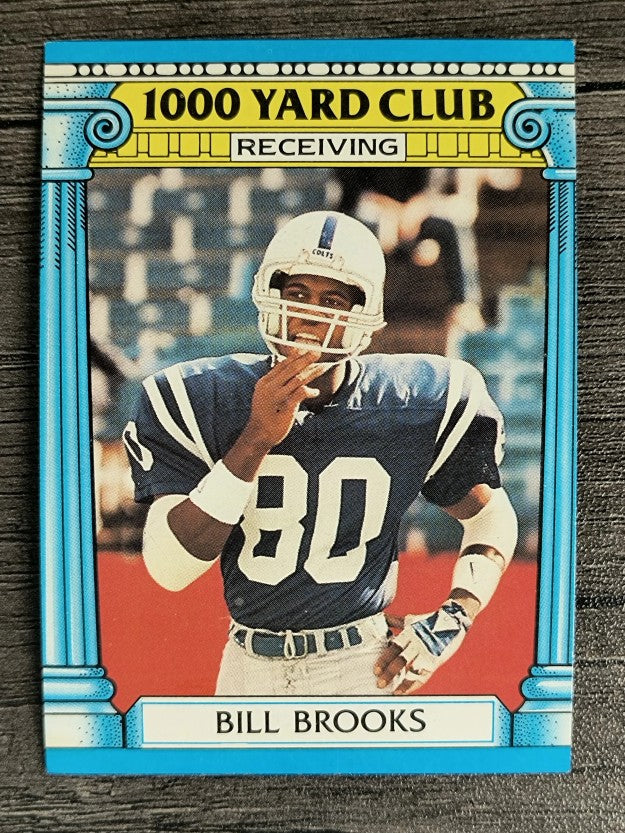 1987 Topps 1000 Yard Club #15 Bill Brooks