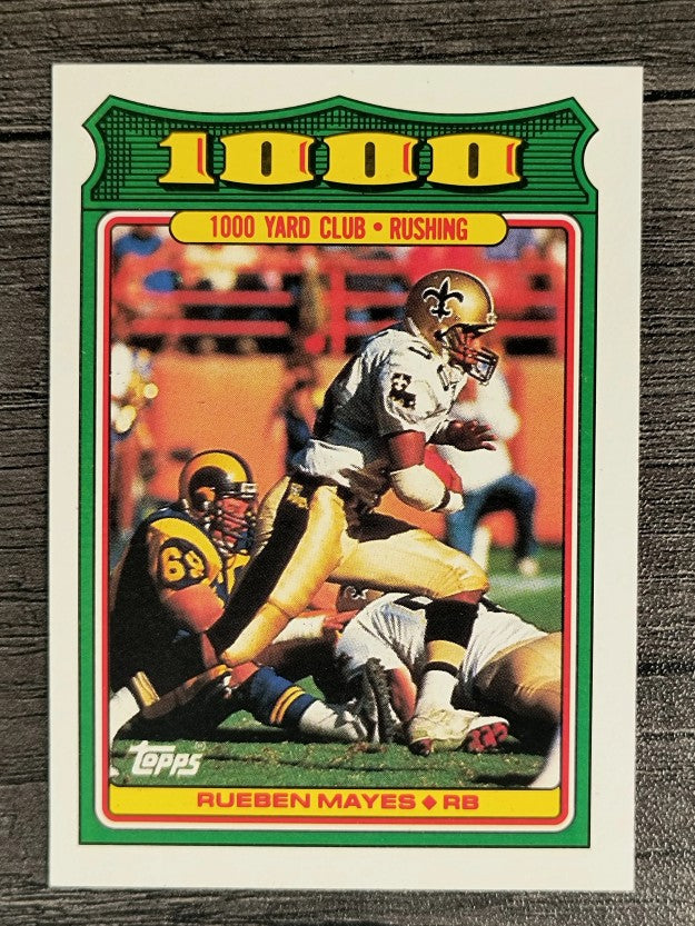 1988 Topps 1000 Yard Club #13 Rueben Mayes