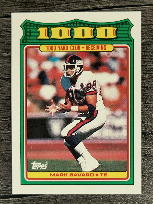 1988 Topps 1000 Yard Club #18 Mark Bavaro
