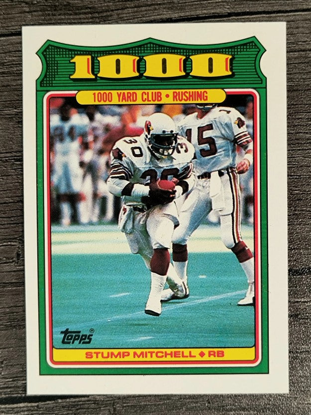 1988 Topps 1000 Yard Club #23 Stump Mitchell