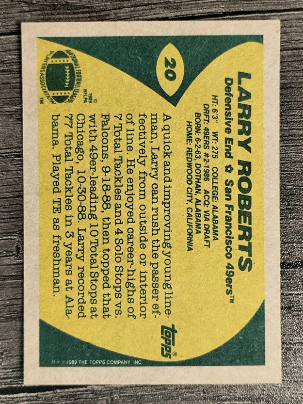 1989 Topps #20 Larry Roberts