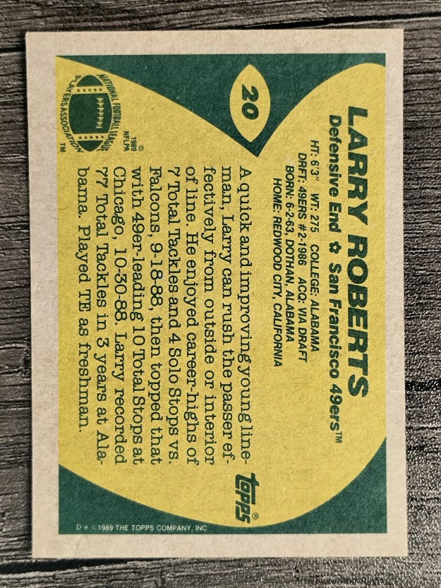 1989 Topps #20 Larry Roberts