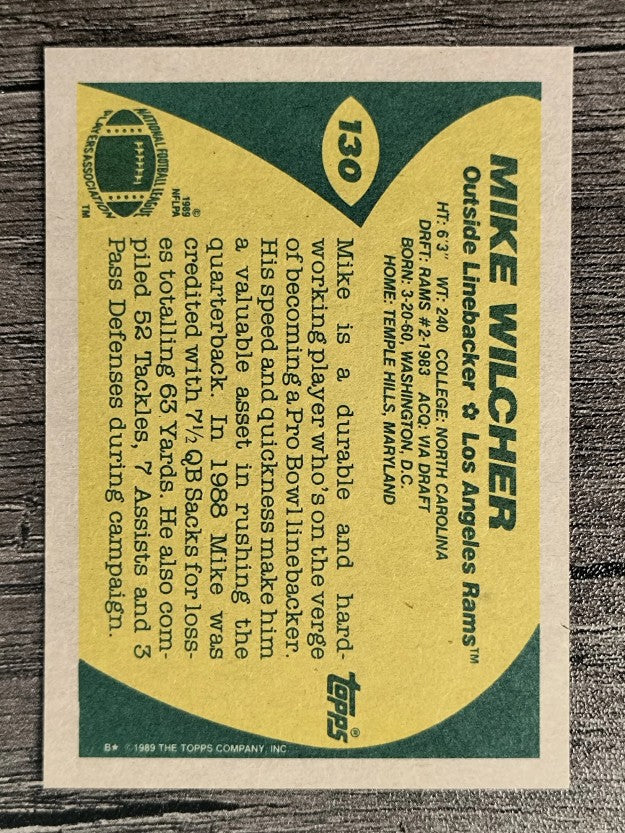 1989 Topps #130 Mike Wilcher
