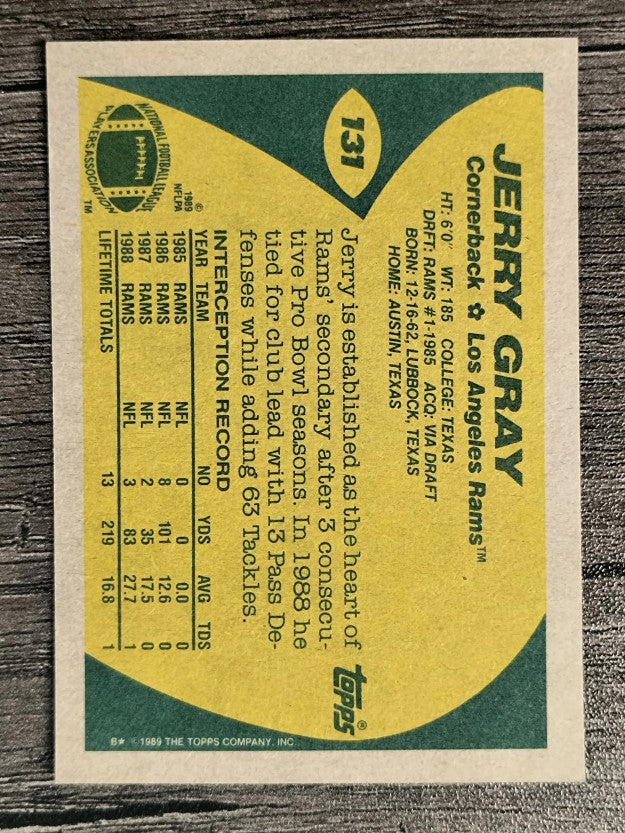 1989 Topps #131 Jerry Gray