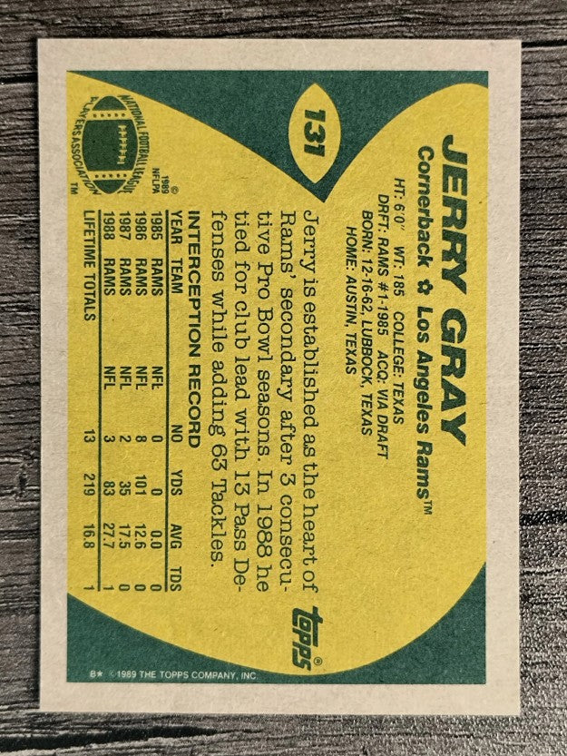1989 Topps #131 Jerry Gray