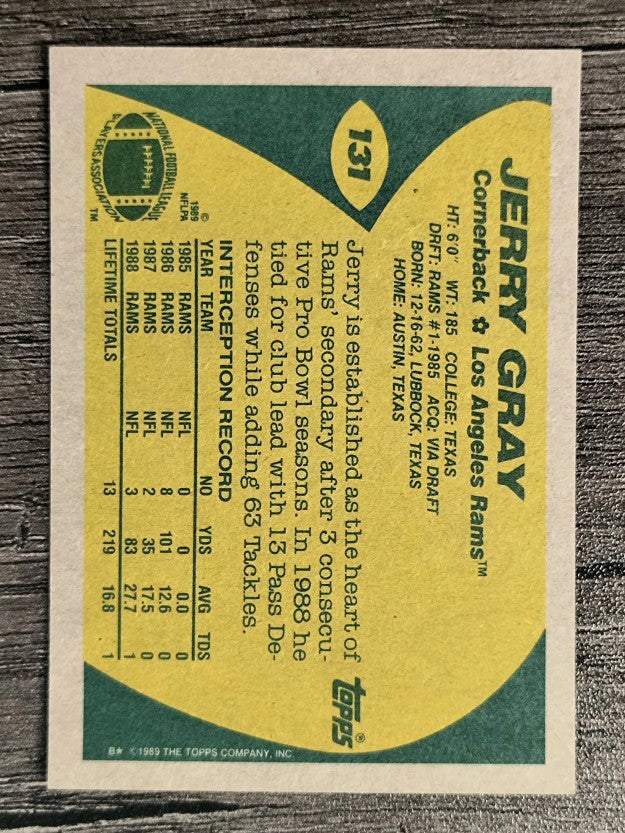 1989 Topps #131 Jerry Gray
