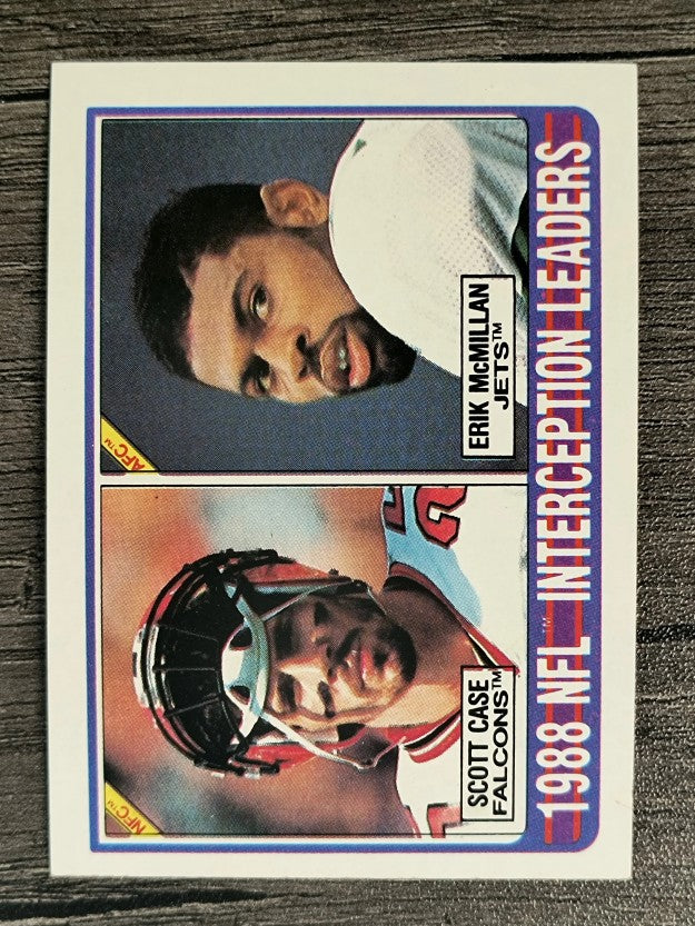 1989 Topps #221 Intercept Leaders/Scott Case/Erik McMillan