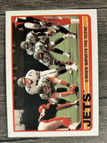 1989 Topps #222 Jets Team/Ken O'Brien Surveys/Scene
