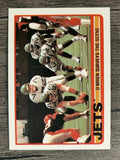 1989 Topps #222 Jets Team/Ken O'Brien Surveys/Scene