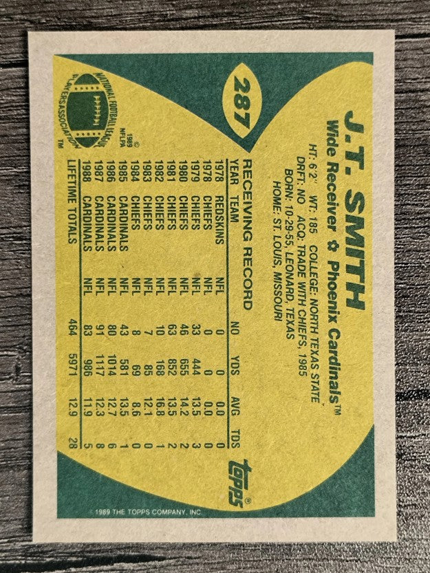 1989 Topps #287 J.T. Smith