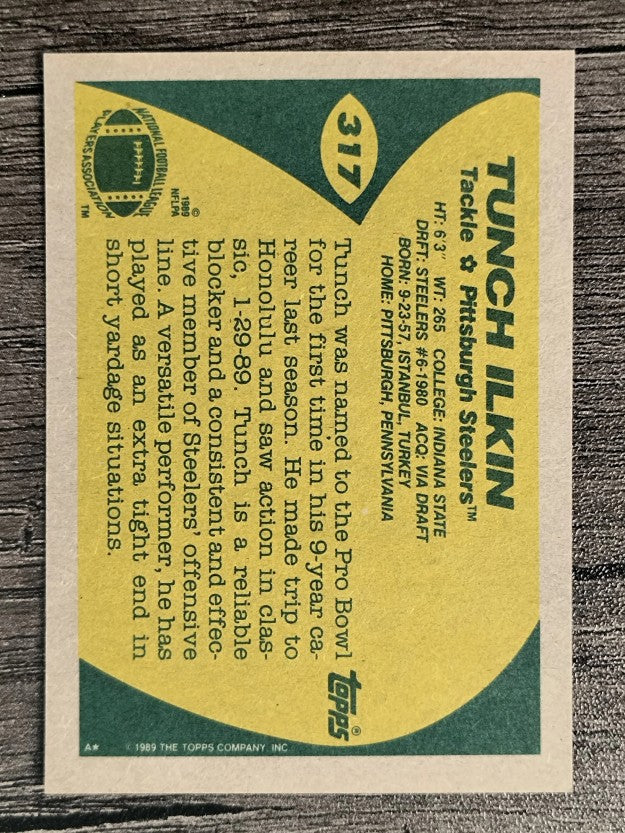 1989 Topps #317 Tunch Ilkin RC