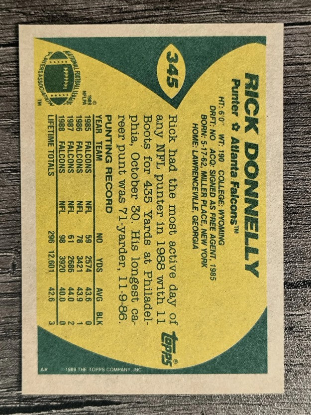 1989 Topps #345 Rick Donnelly