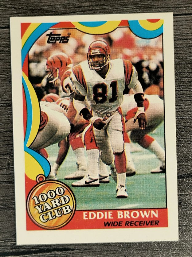 1989 Topps 1000 Yard Club #6 Eddie Brown