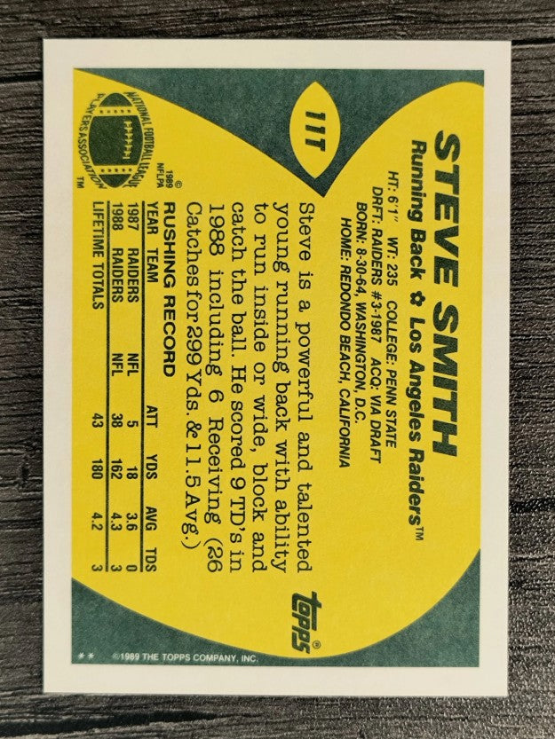 1989 Topps Traded #11T Steve Smith RC