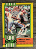 1990 Topps 1000 Yard Club Disclaimer Back #2 Christian Okoye