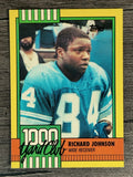 1990 Topps 1000 Yard Club Disclaimer Back #22 Richard Johnson