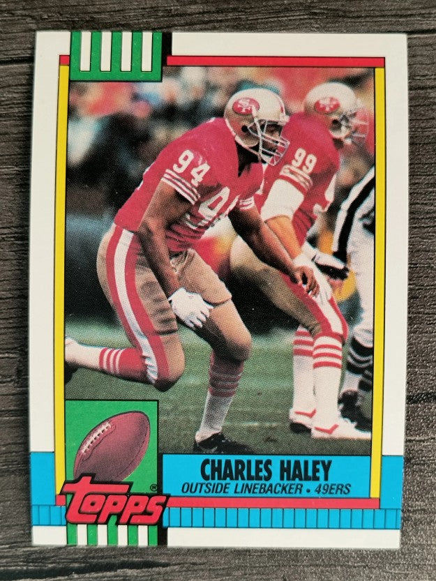 1990 Topps Disclaimer Back #17 Charles Haley