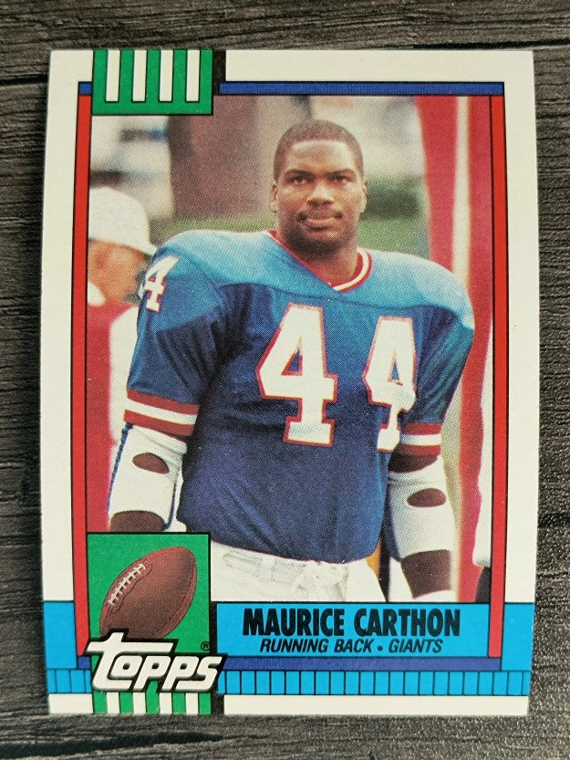 1990 Topps Disclaimer Back #63 Maurice Carthon