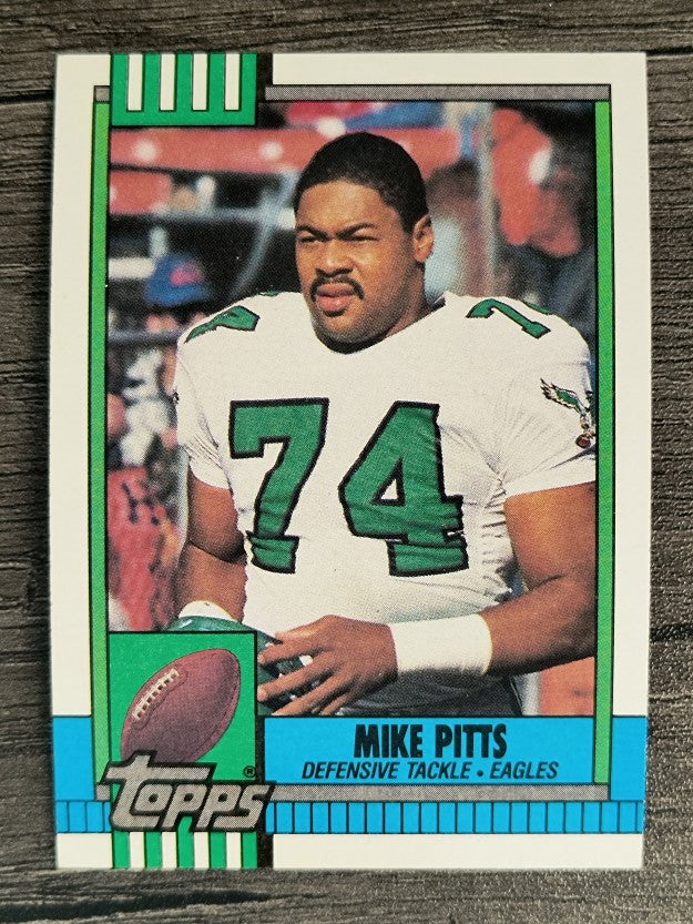 1990 Topps Disclaimer Back #97 Mike Pitts