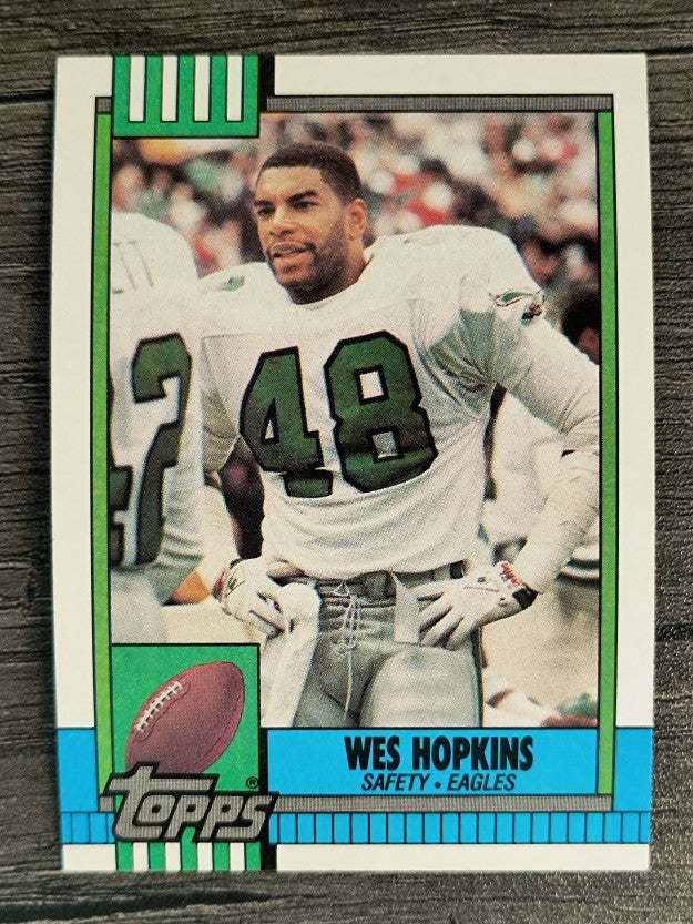 1990 Topps Disclaimer Back #101 Wes Hopkins