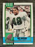 1990 Topps Disclaimer Back #101 Wes Hopkins