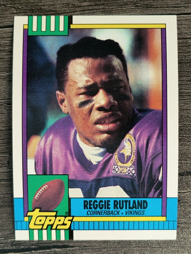 1990 Topps Disclaimer Back #113 Reggie Rutland RC