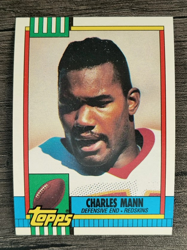 1990 Topps Disclaimer Back #125 Charles Mann