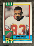 1990 Topps Disclaimer Back #127 Ricky Sanders