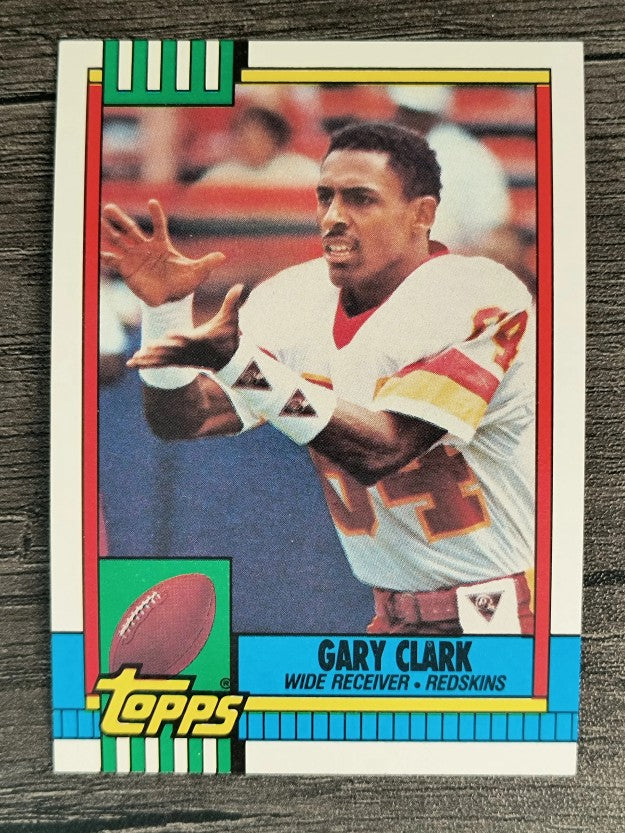 1990 Topps Disclaimer Back #128 Gary Clark
