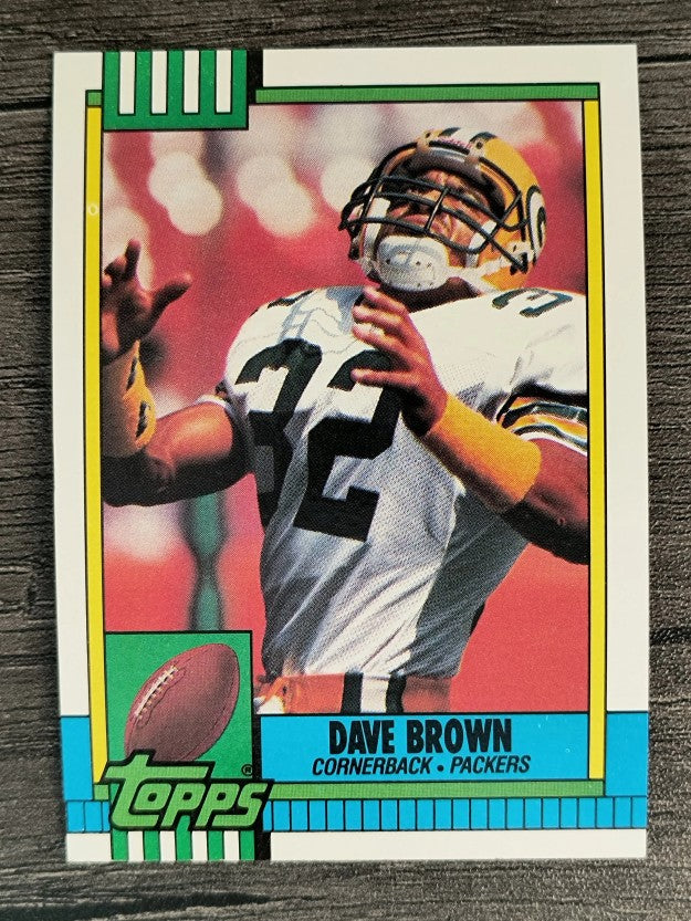 1990 Topps Disclaimer Back #150 Dave Brown DB