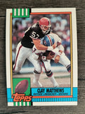 1990 Topps Disclaimer Back #172 Clay Matthews