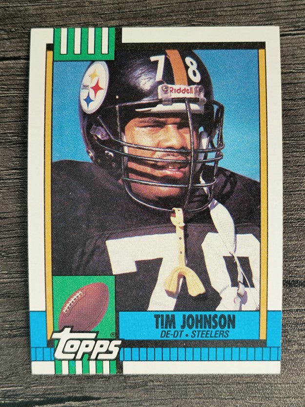 1990 Topps Disclaimer Back #176 Tim Johnson