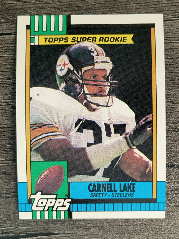 1990 Topps Disclaimer Back #177 Carnell Lake