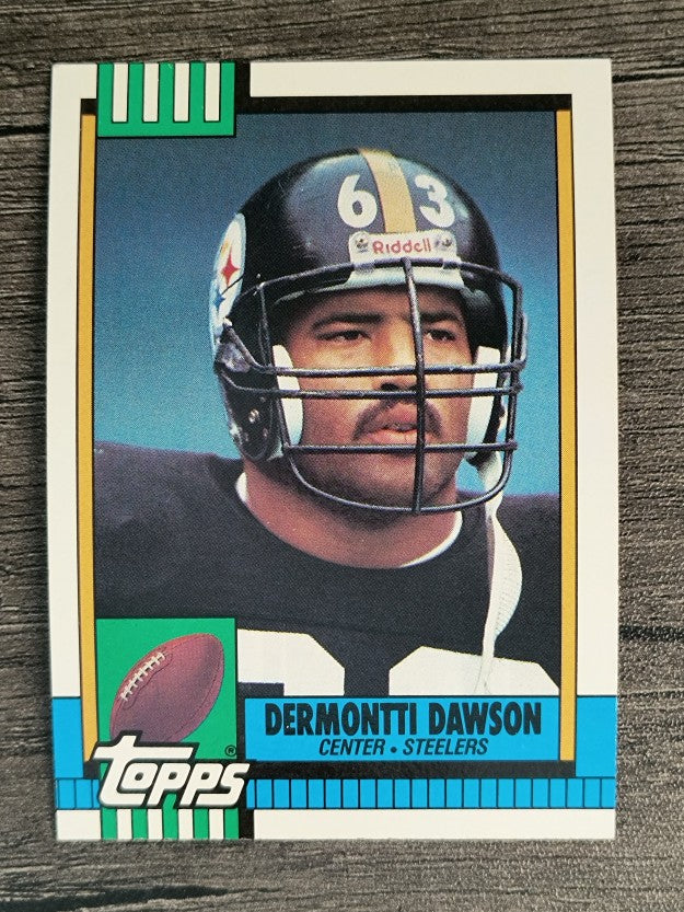 1990 Topps Disclaimer Back #181 Dermontti Dawson