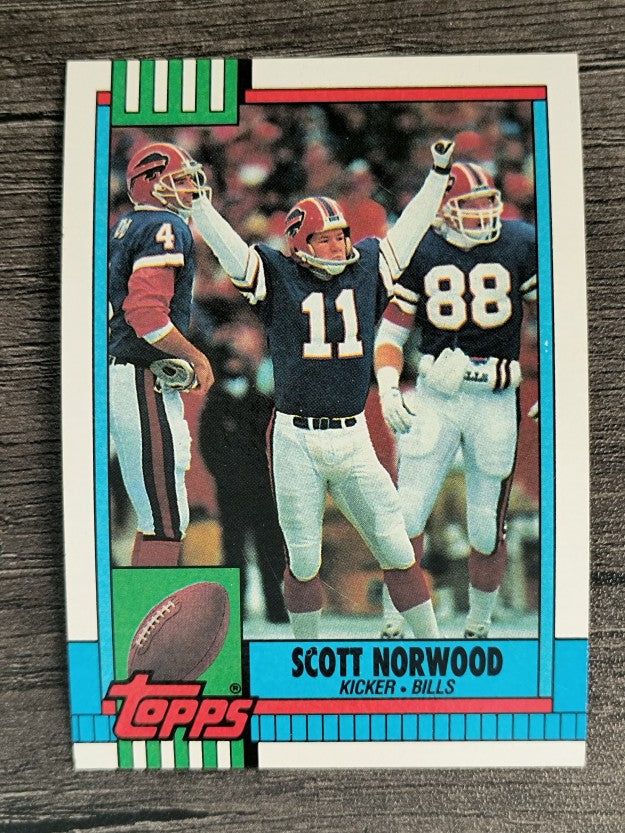 1990 Topps Disclaimer Back #203 Scott Norwood