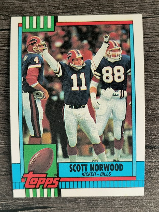 1990 Topps Disclaimer Back #203 Scott Norwood