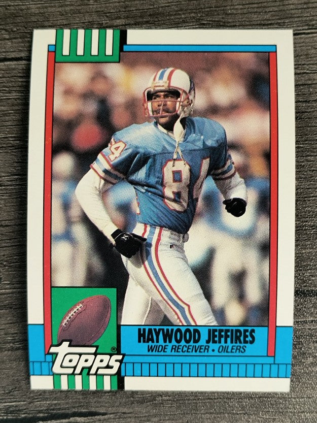 1990 Topps Disclaimer Back #225 Haywood Jeffires RC