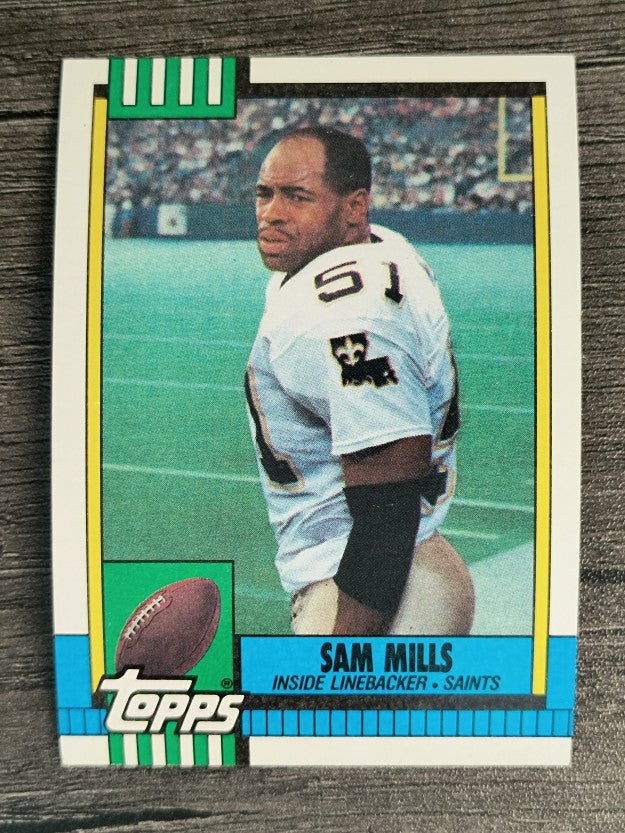 1990 Topps Disclaimer Back #238 Sam Mills