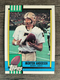 1990 Topps Disclaimer Back #245 Morten Andersen
