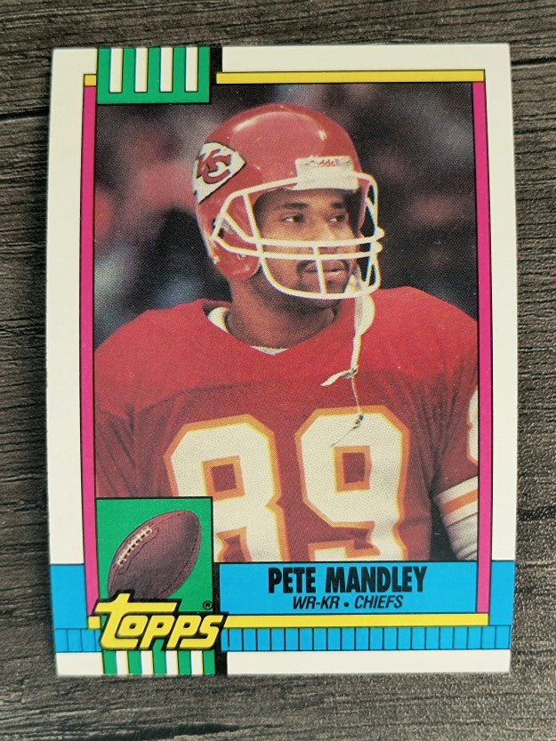 1990 Topps Disclaimer Back #247 Pete Mandley