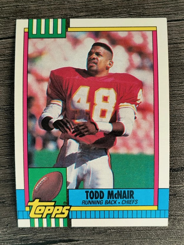 1990 Topps Disclaimer Back #250 Todd McNair RC