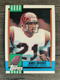 1990 Topps Disclaimer Back #275 James Brooks