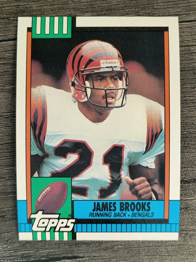 1990 Topps Disclaimer Back #275 James Brooks