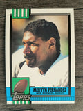 1990 Topps Disclaimer Back #281 Mervyn Fernandez