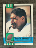 1990 Topps Disclaimer Back #281 Mervyn Fernandez