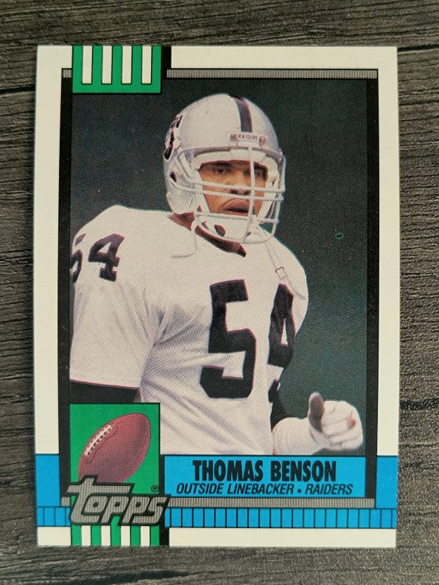1990 Topps Disclaimer Back #287 Thomas Benson
