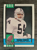 1990 Topps Disclaimer Back #287 Thomas Benson